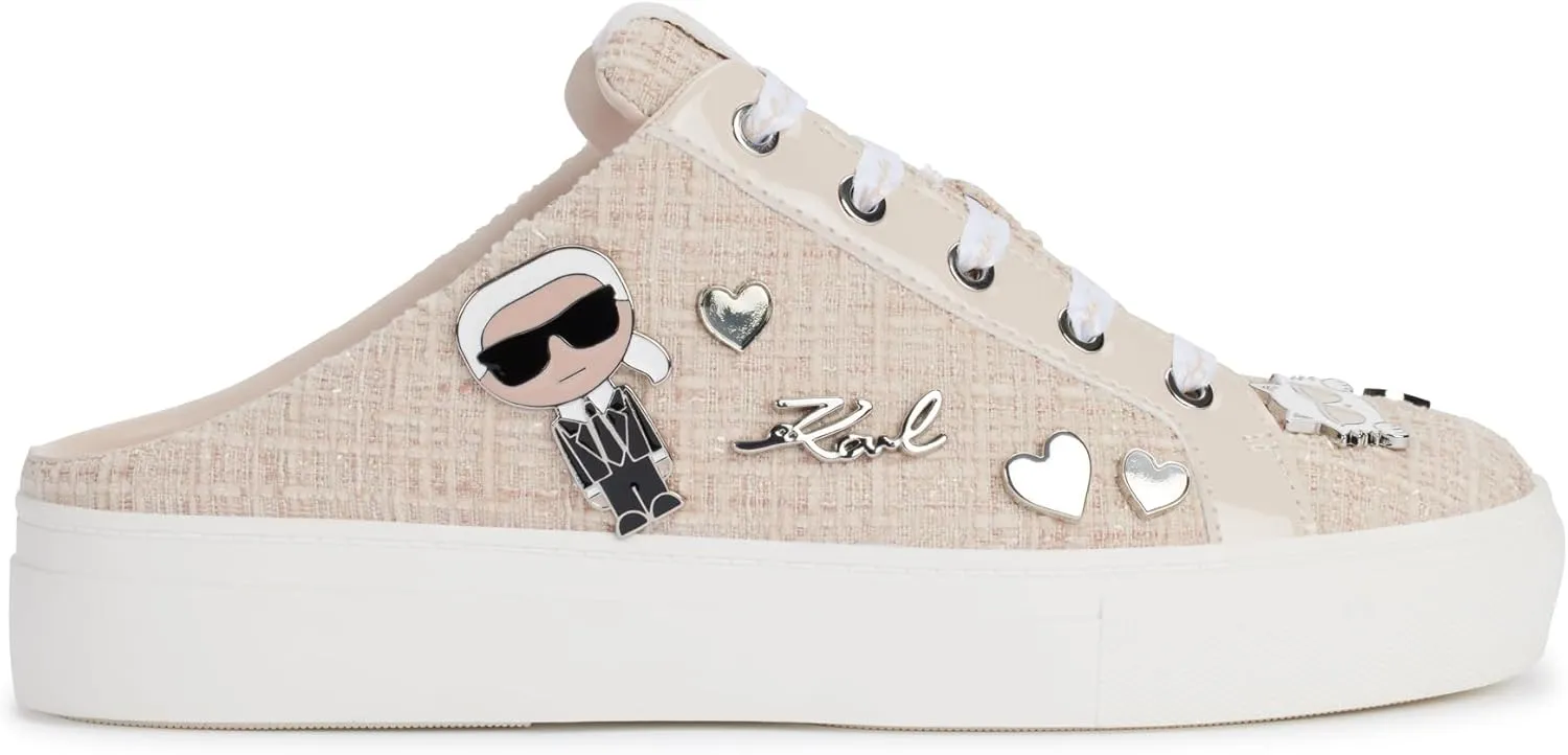 Karl Lagerfeld Paris Women's Cushioned Insole Everyday Cambria-Sneaker Mule