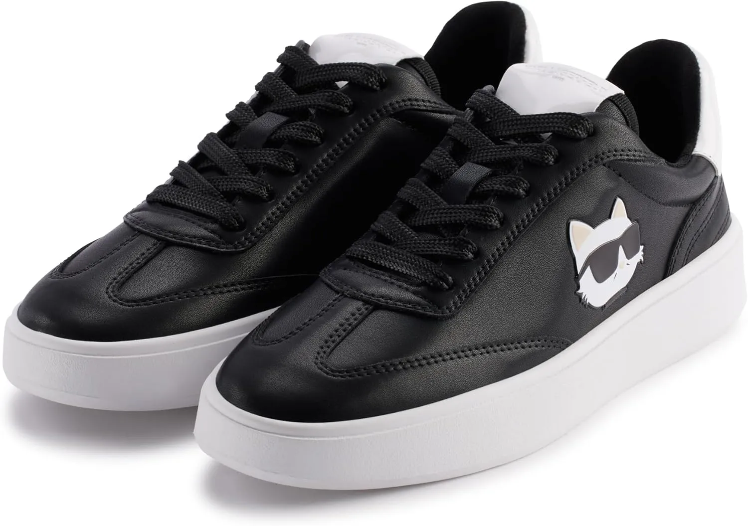 Karl Lagerfeld Paris Women's Cushioned Insole Everyday Sumava-Lace Up Sneaker