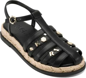 Karl Lagerfeld Paris Women's Everyday Cushioned Insole Vadyn-Flat Mule Slide Sandal
