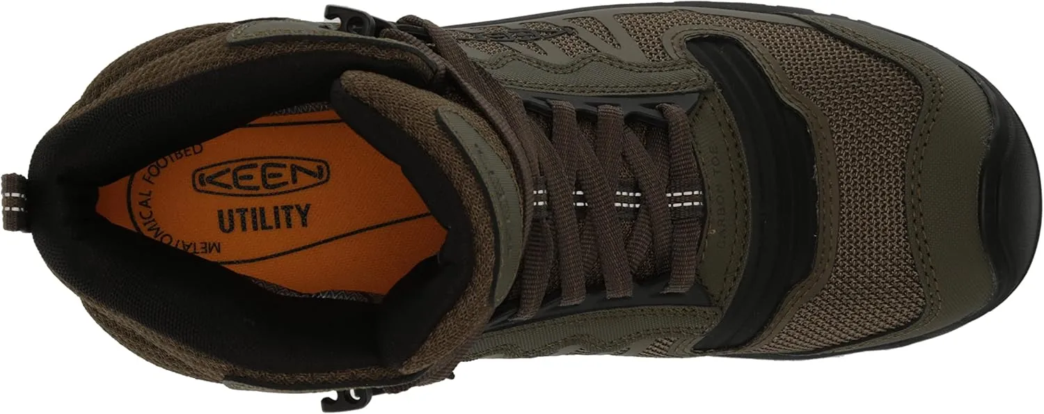 KEEN Utility Men's Reno Mid Height Composite Toe Flexible Waterproof Athletic Work Boots
