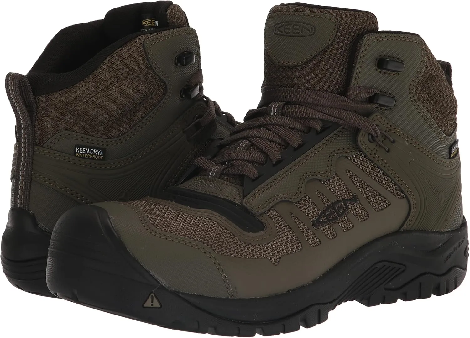 KEEN Utility Men's Reno Mid Height Composite Toe Flexible Waterproof Athletic Work Boots
