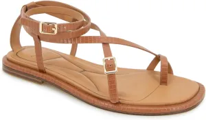 Kenneth Cole New York Women's Paros Flat Sandal, TAN, 9