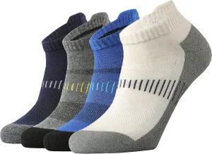 KMM Men's Merino Wool No Show Ankle Socks with Cushion Low Tab Summer for Outdoor Hiking Golf Loafer Sneaker Trail Running