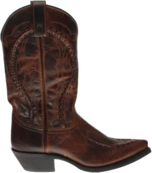 Laredo Mens Laramie Snip Toe Dress Boots Mid Calf - Black