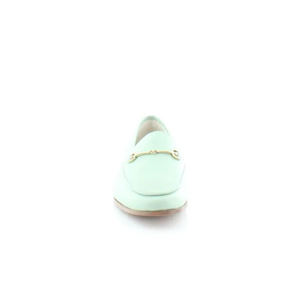 Leather Courteous staff Green Slip On Edelman Sam Classic Loafers Seaglass Final hours Almond Loraine Toe