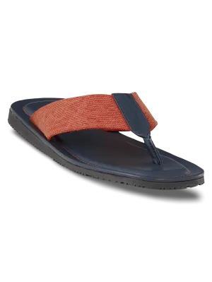 Leigh Sandal - Orange/navy