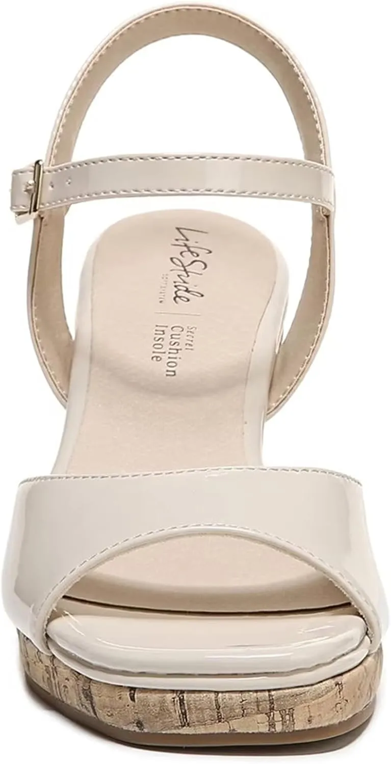 Lifestride Women's Island Time Strappy Wedge Sandal