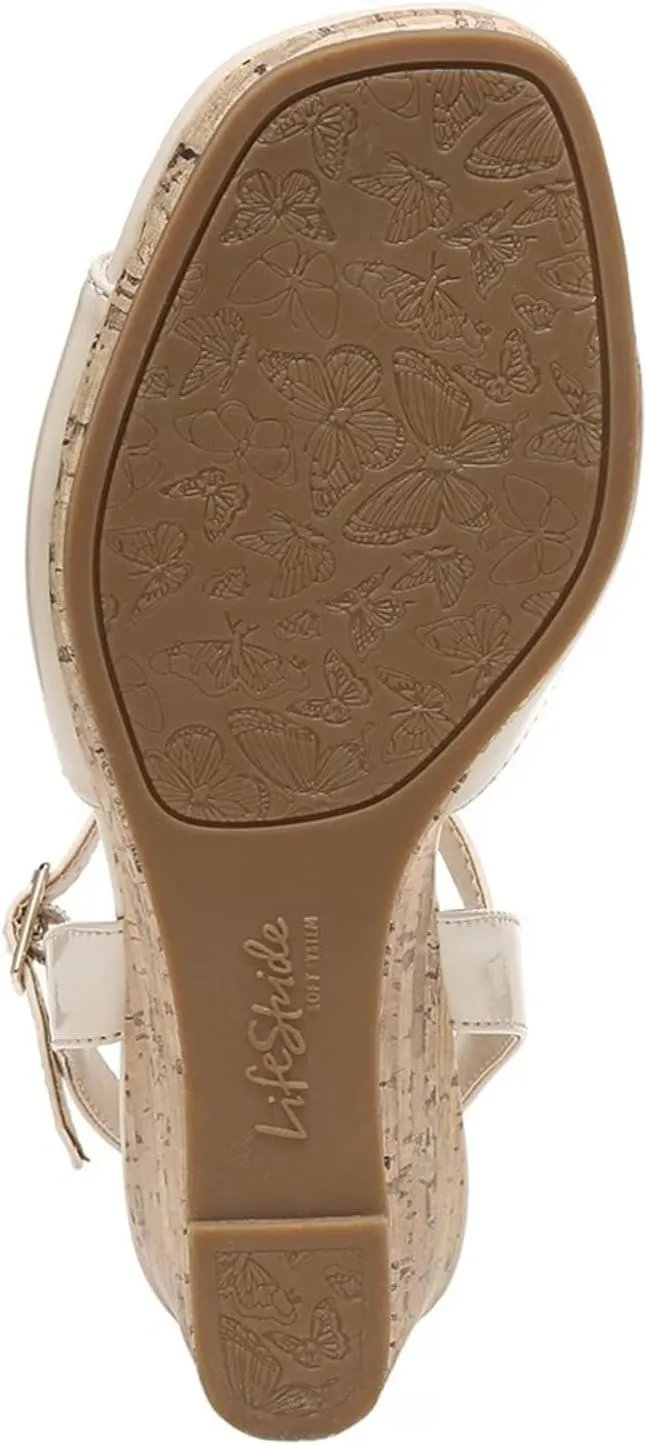 Lifestride Women's Island Time Strappy Wedge Sandal