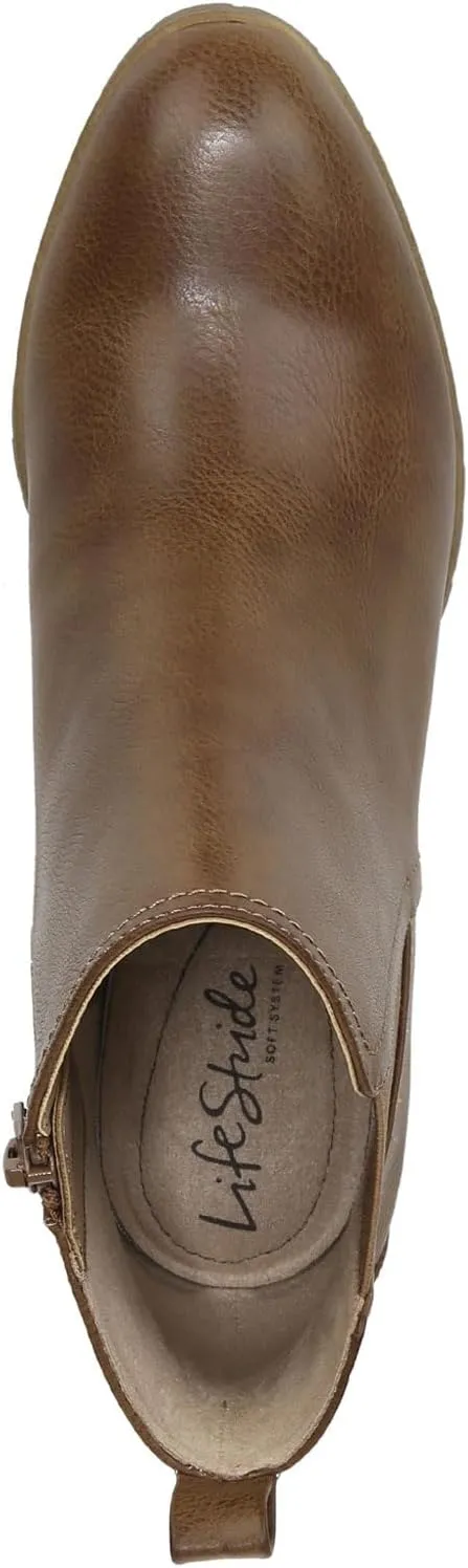 LifeStride Womens Mesa Ankle Boot Whiskey 9 M