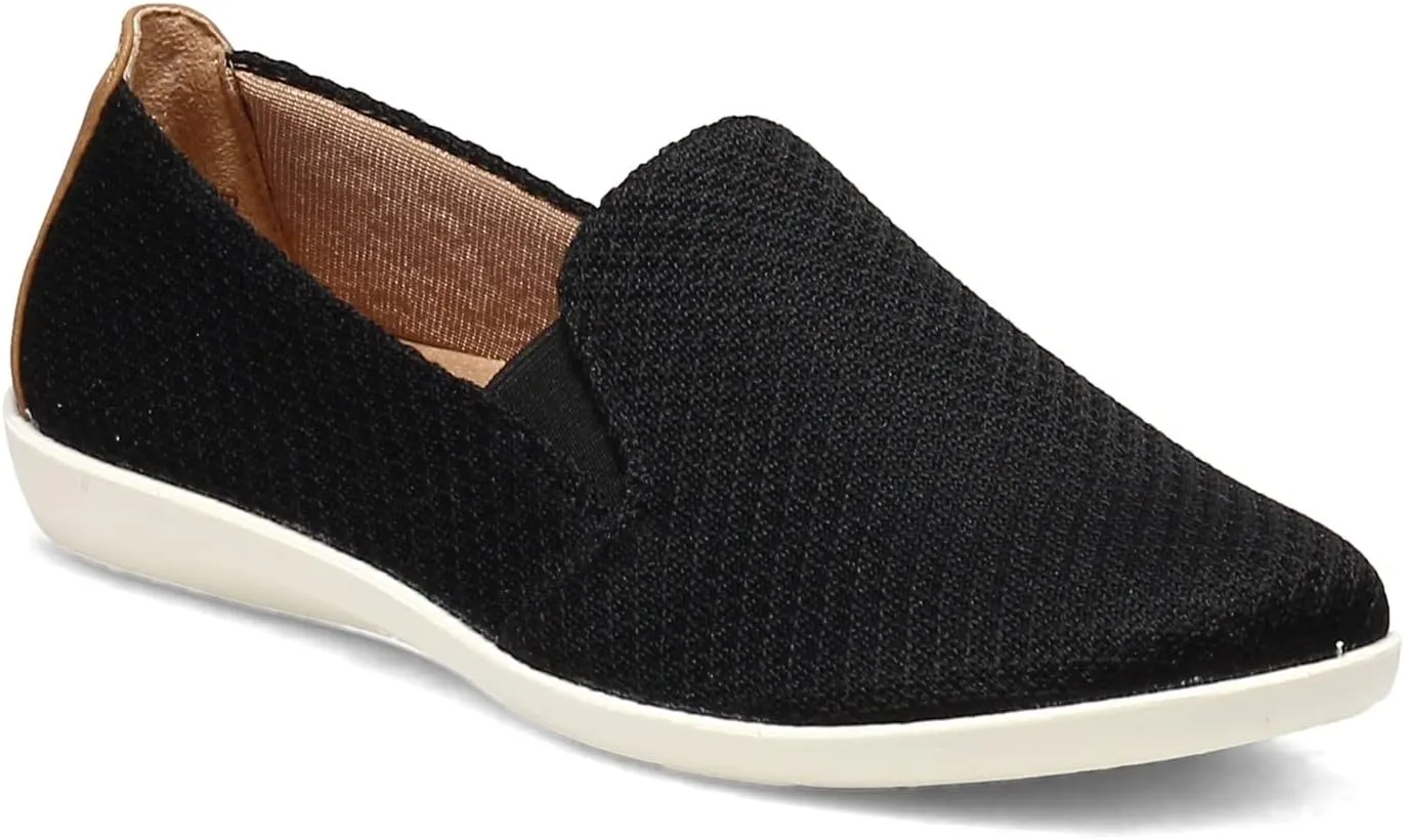 LifeStride Women's Next Level Slip-On Sneaker, Black, 10 Wide