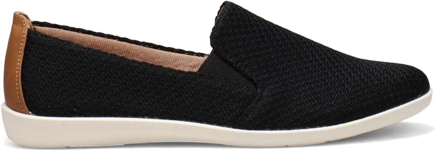 LifeStride Women's Next Level Slip-On Sneaker, Black, 10 Wide