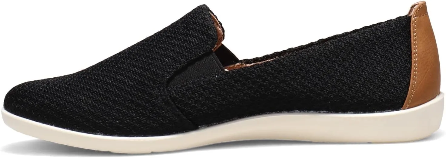 LifeStride Women's Next Level Slip-On Sneaker, Black, 10 Wide