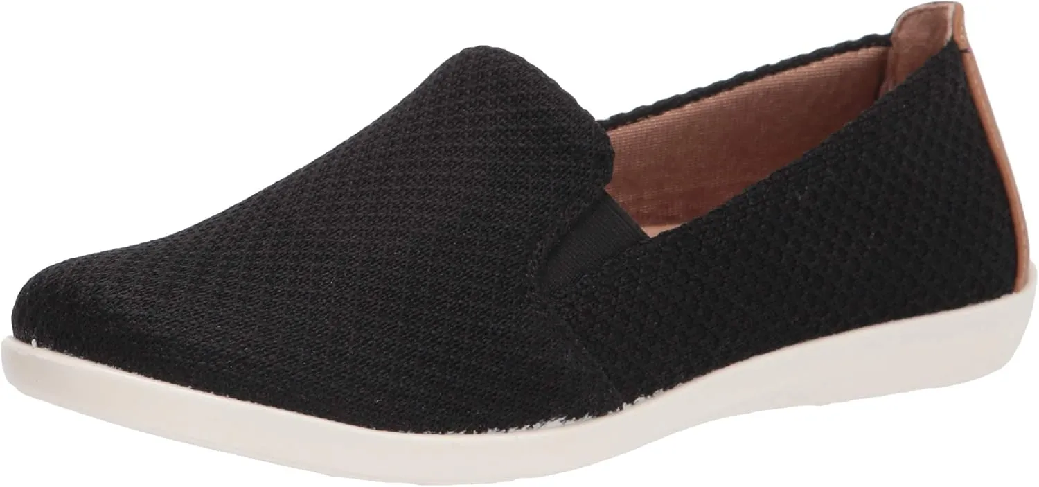 LifeStride Women's Next Level Slip-On Sneaker, Black, 10 Wide
