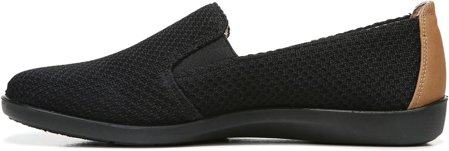 LifeStride Women's Next Level Slip-On Sneaker, Black/Black, 11 Wide