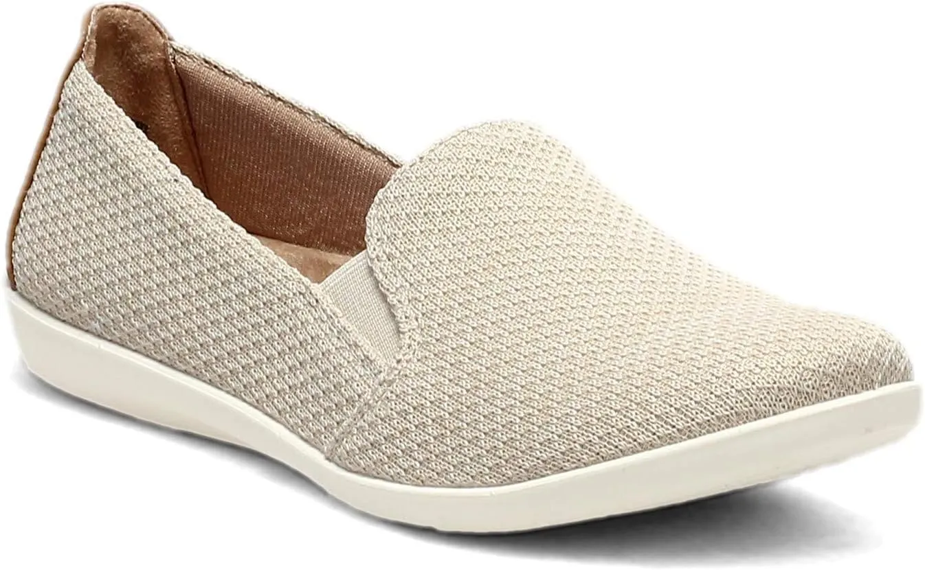 LifeStride Womens Next Level Slip-On Sneaker Cream 8.5 M