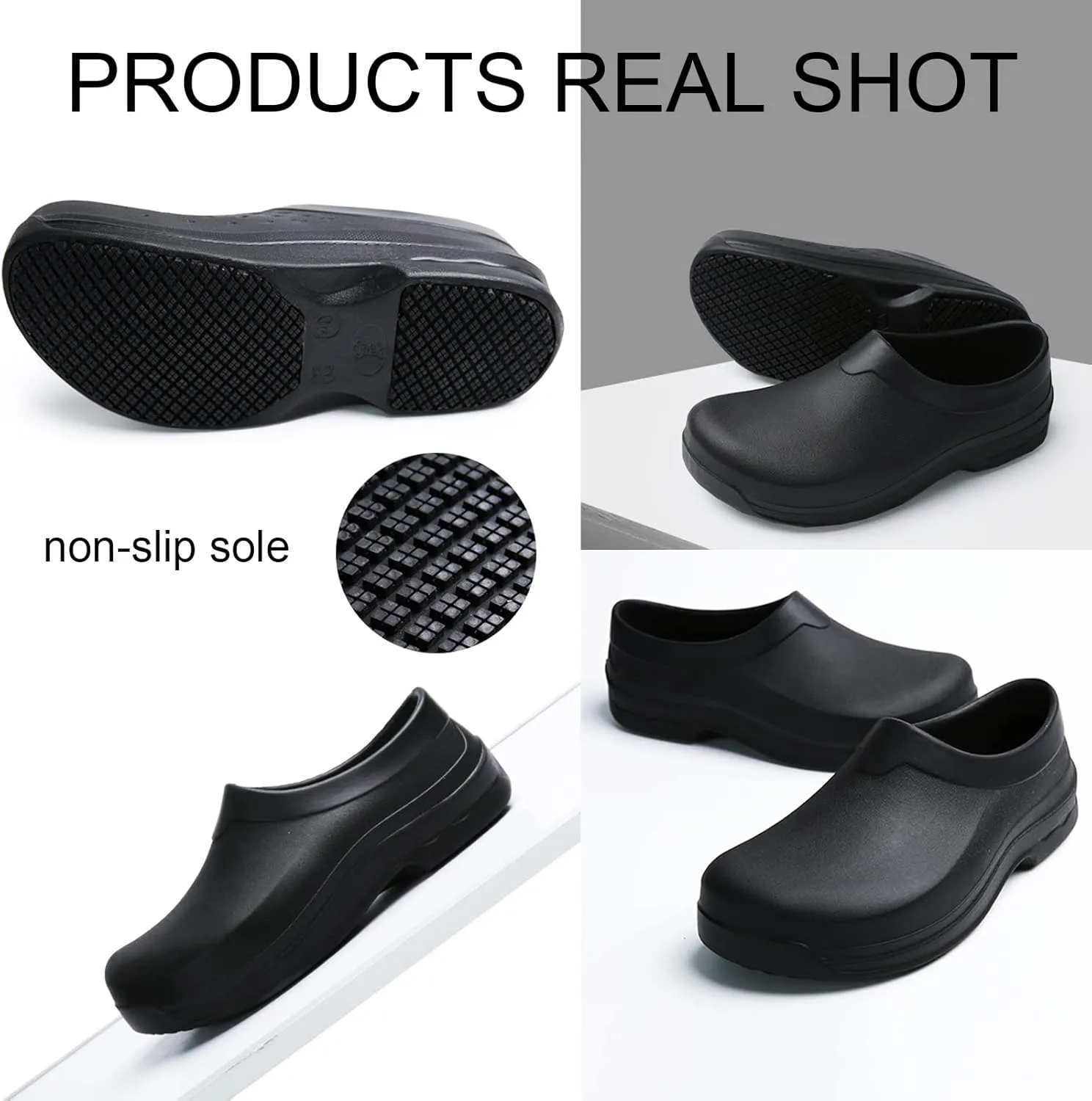 LIPROFE mens Slip Shoes,clogs
