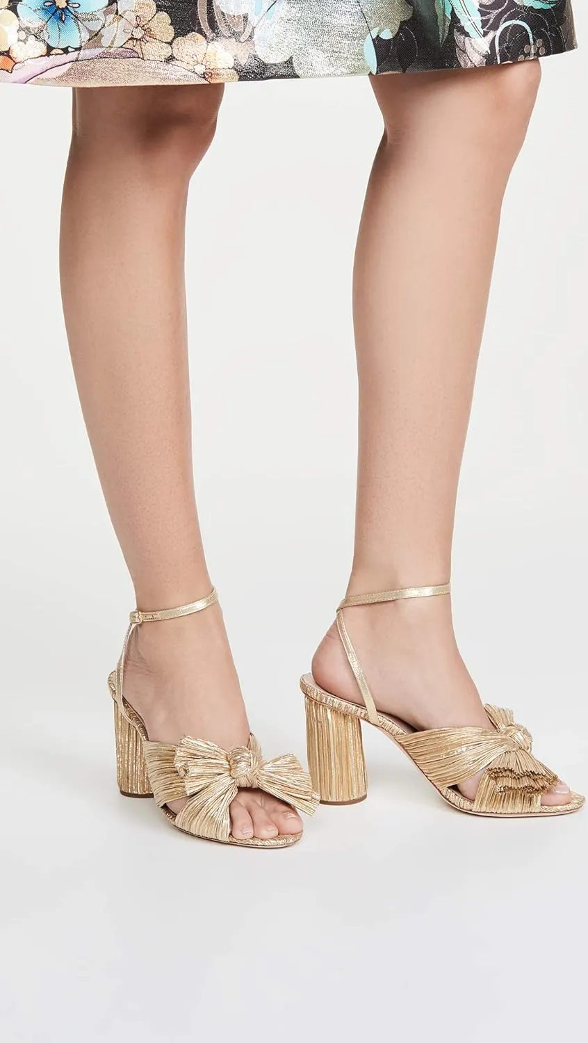 Loeffler Randall Women's Camellia Pleated Bow Heel with Ankle Strap