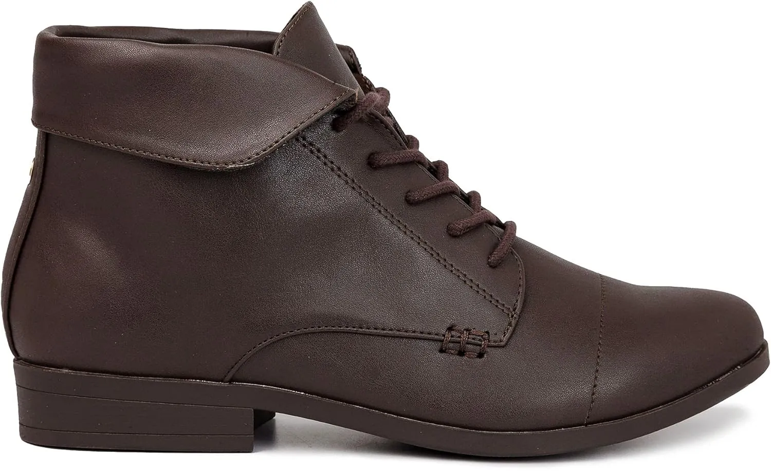 LONDON FOG Crissy Dress Ankle Boot Ladies Lace Up Bootie with Collar