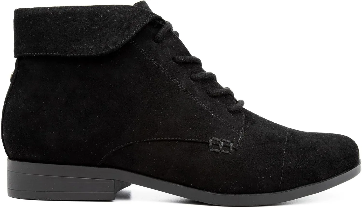 LONDON FOG Crissy Dress Ankle Boot Ladies Lace Up Bootie with Collar