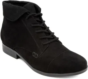 LONDON FOG Crissy Dress Ankle Boot Ladies Lace Up Bootie with Collar