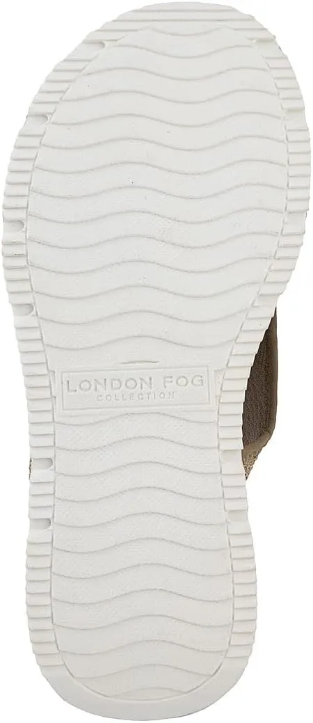 LONDON FOG Womens Noome Comfort Platform Sandal Stretch Fabric Comfort Womens Sandals