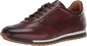 Magnanni Ibiza - Sneakers for Men - Smooth Leather Lining - Cushioned Leather-Covered Footbed - Lace-up Sneaker Mid Brown 9 M