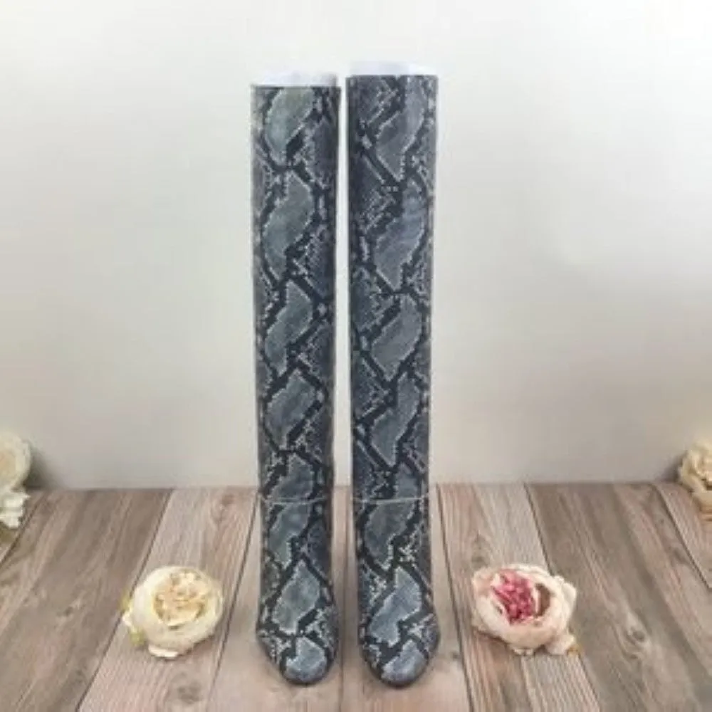 Marc Fisher Snakeskin Leather Boots 7.5M