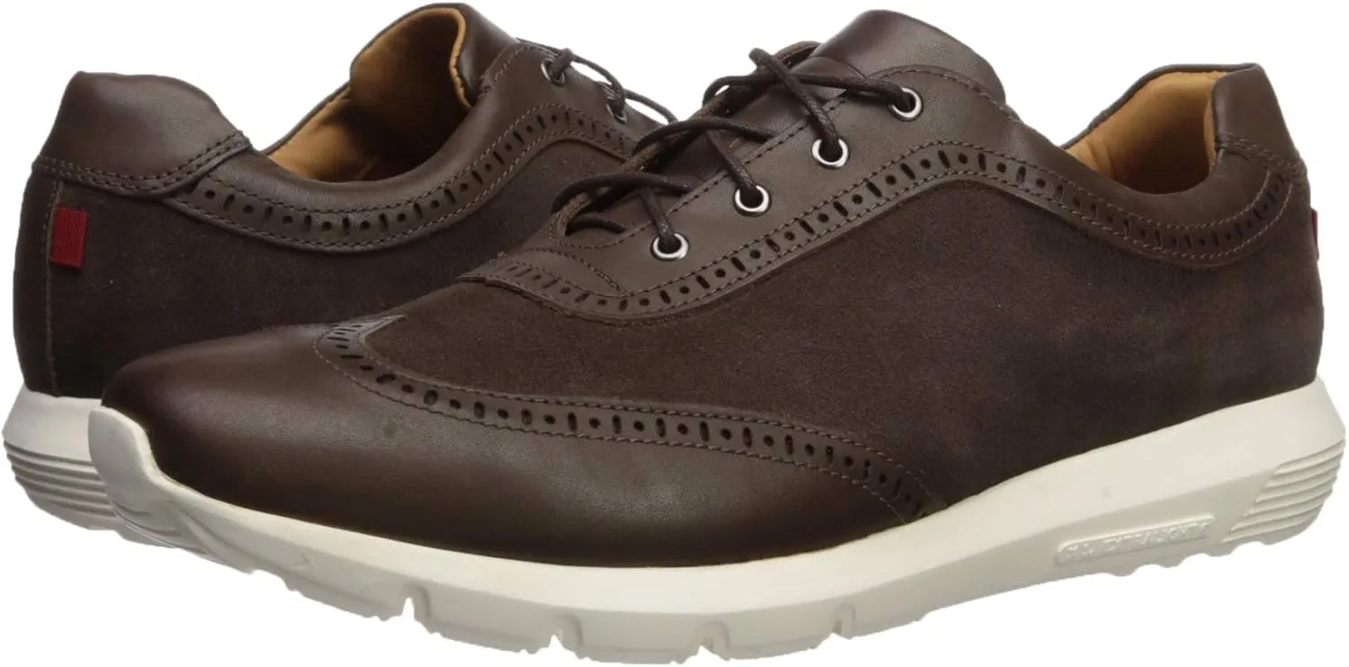 Marc Joseph New York Men's Leather Extra Lightweight Technology Fashion Wingtip Sneaker