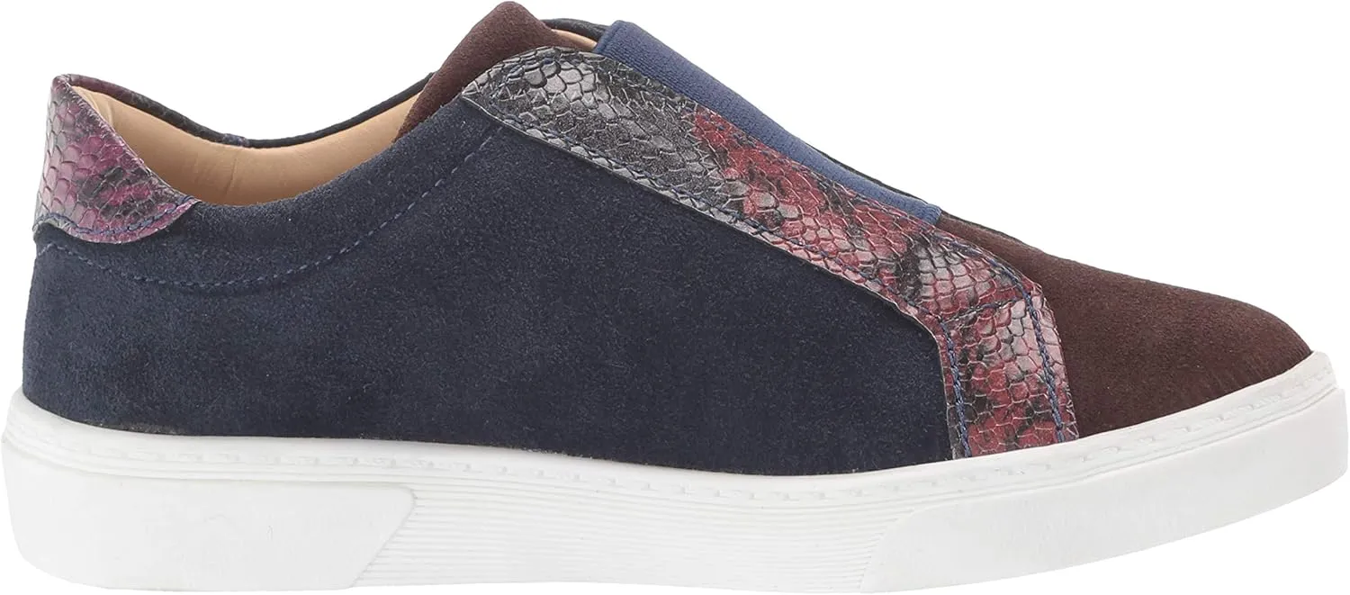 MARC JOSEPH NEW YORK Unisex-Child Kids Boys/Girls Leather Made in Brazil Slip on Elastic Detail Sneaker