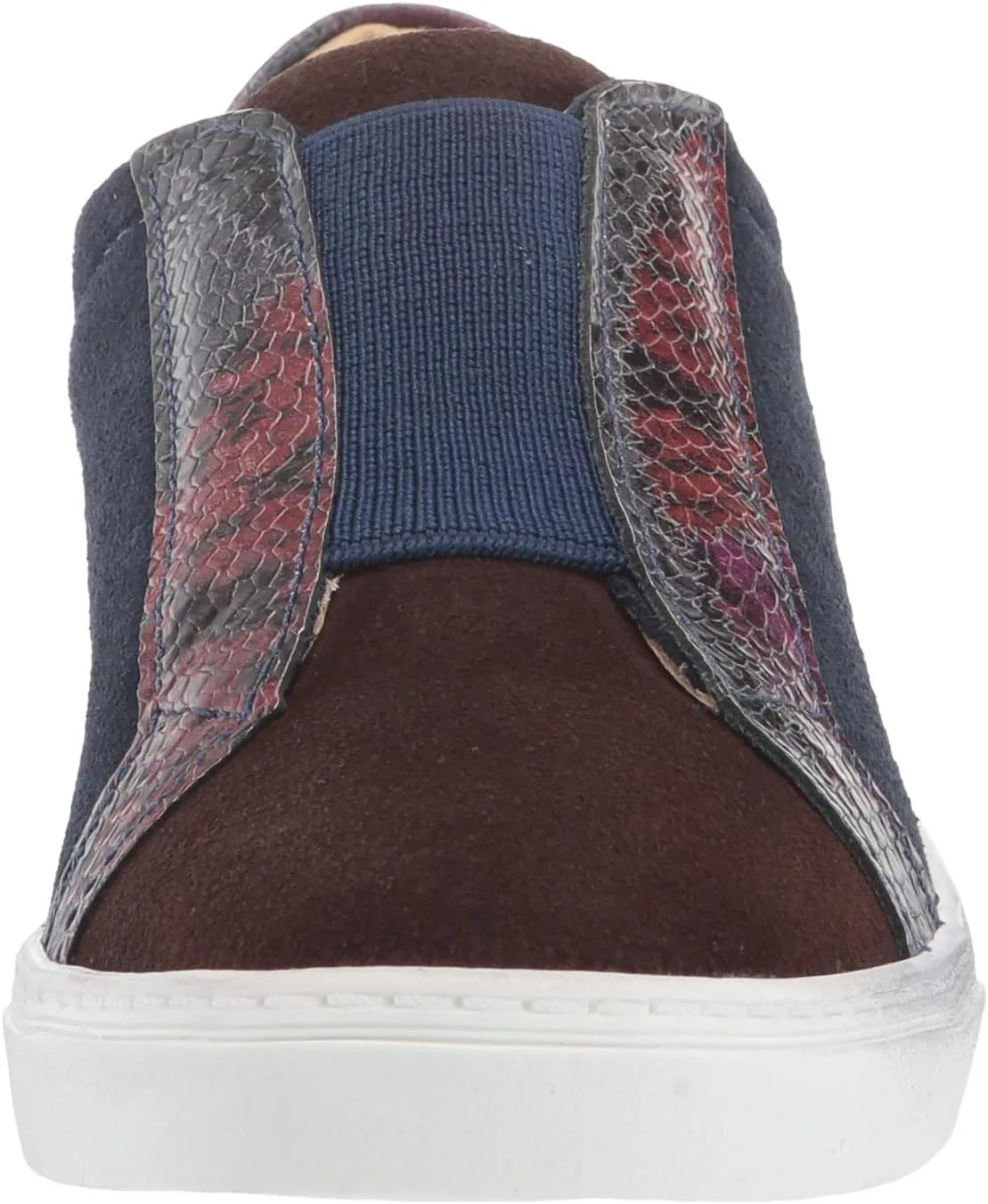 MARC JOSEPH NEW YORK Unisex-Child Kids Boys/Girls Leather Made in Brazil Slip on Elastic Detail Sneaker