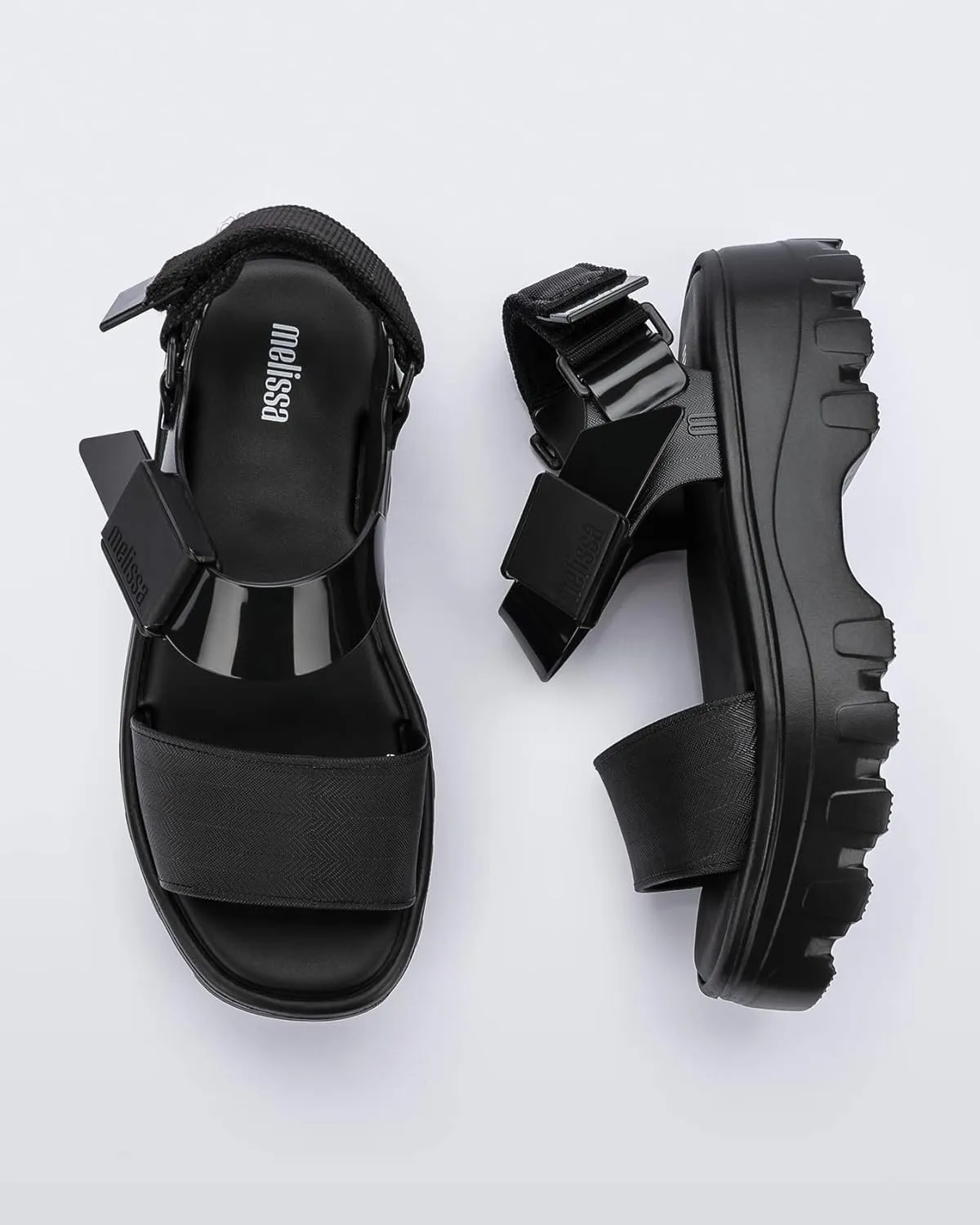 Melissa Kick Off Platform Sandals for Women - Super Soft and Flexible Vegan Chunky Platform Sandal with Adjustable Straps and Open Toe Design
