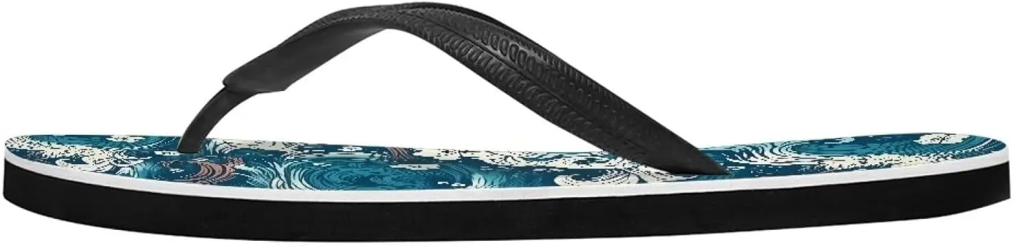 Men American Flag Flip Flop Sandal, Daisy Classic Thongs Sandals for Beach Men's Comfortable Flip Flops Sandals