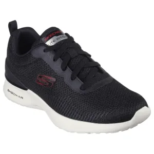 Mens Skechers Skech-Air Dynamight - Bliton Black/Red Sneaker Shoes
