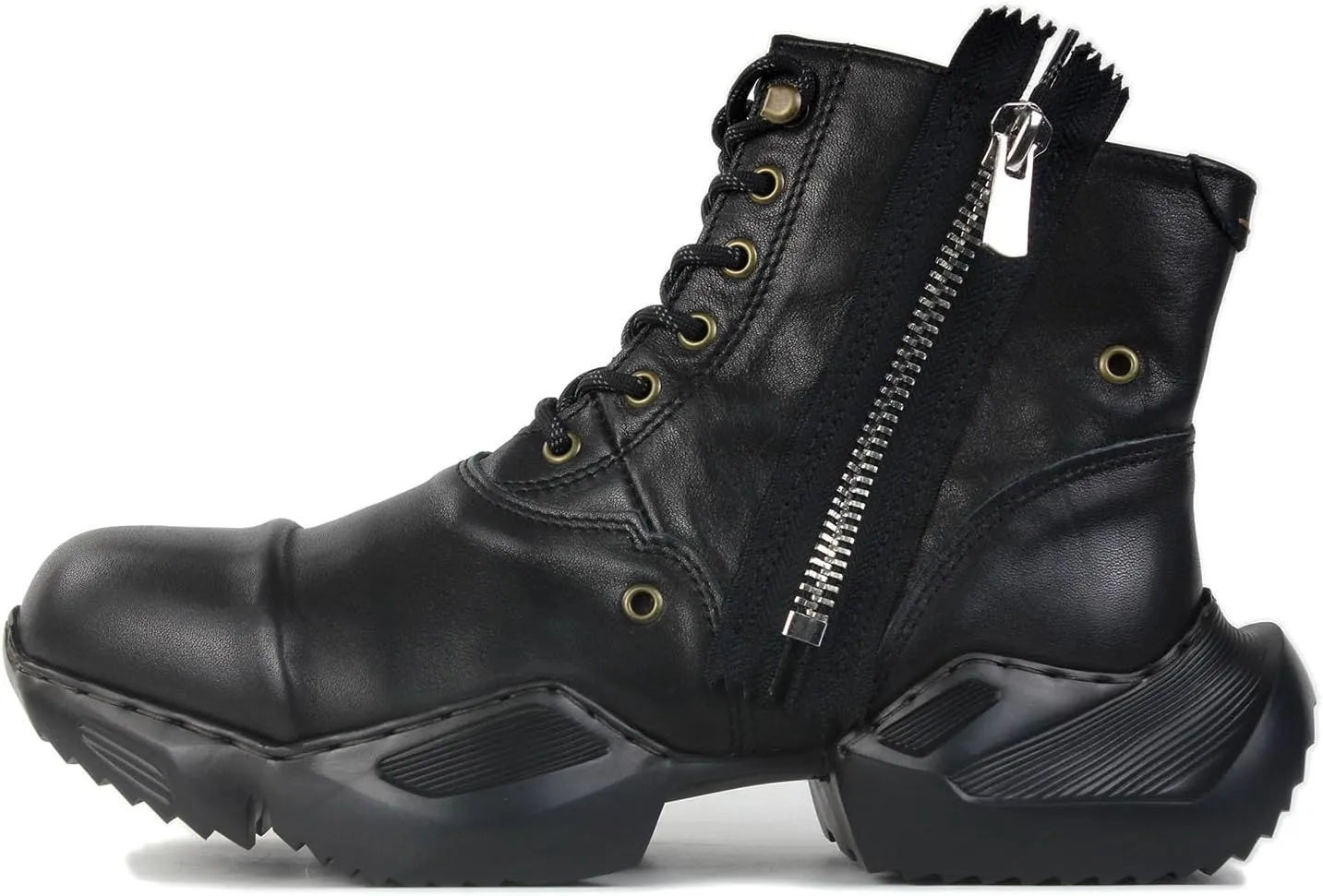 Mens Vintage Moto Boots Combat Hiking Retro Casual Shoes Cowhide Leather Ankle Chukka Boots CD-5008-S-8-Classic-US-R