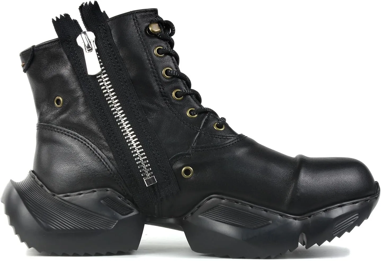 Mens Vintage Moto Boots Combat Hiking Retro Casual Shoes Cowhide Leather Ankle Chukka Boots CD-5008-S-8-Classic-US-R