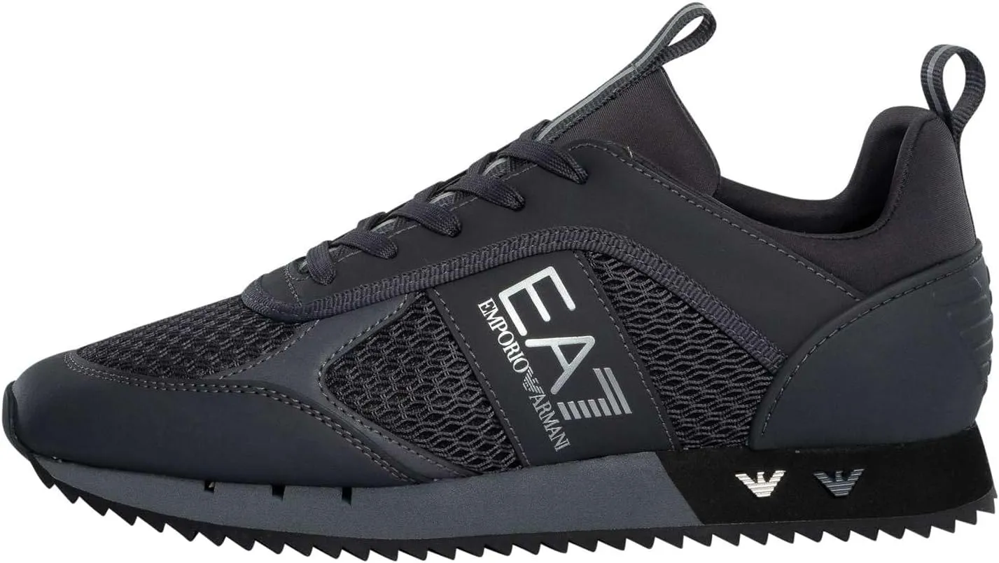 Men's Woven Trainers, Asphalt Grey/Silver