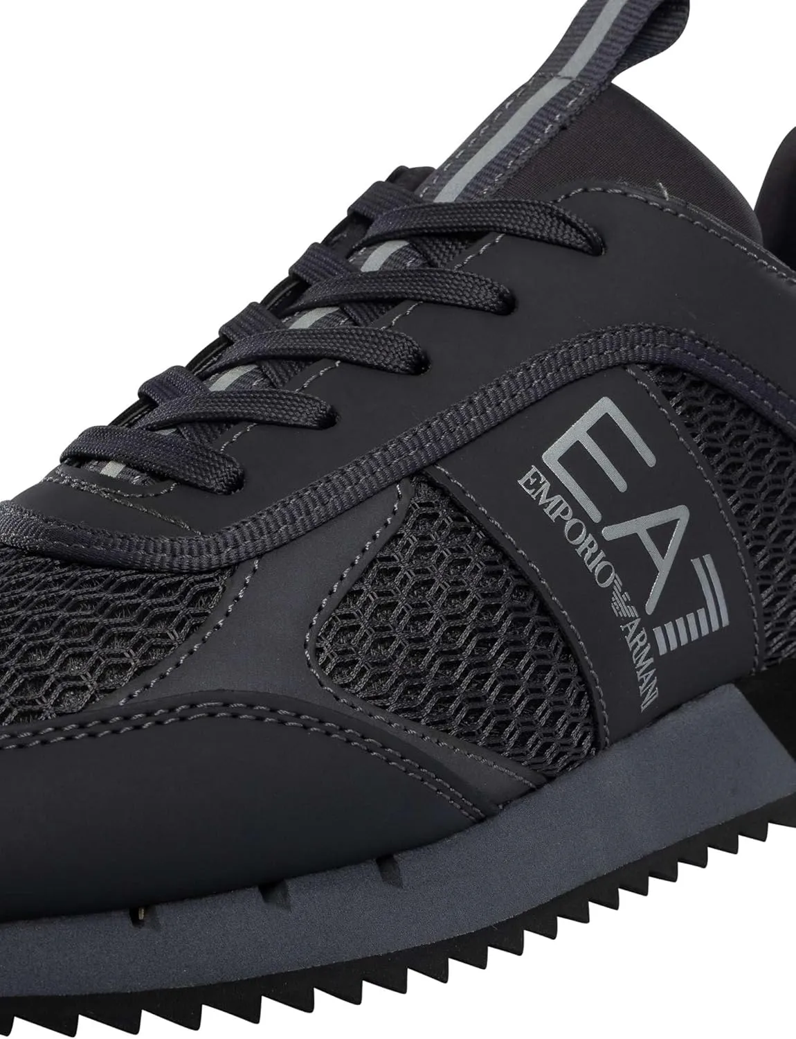 Men's Woven Trainers, Asphalt Grey/Silver