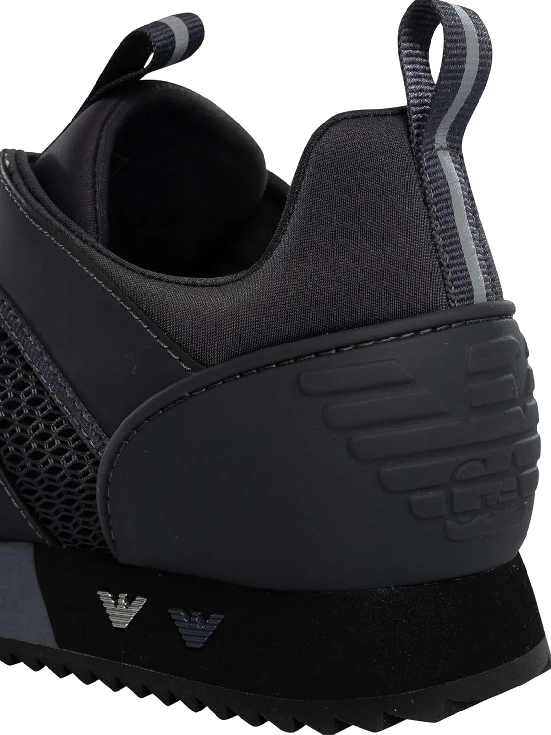 Men's Woven Trainers, Asphalt Grey/Silver