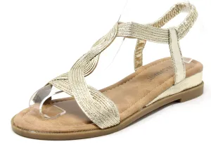 Metallic Twist Sandal