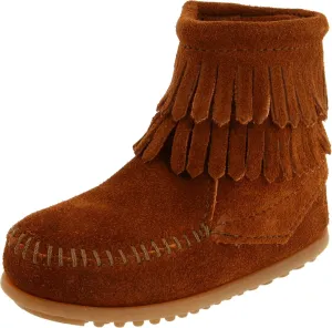 Minnetonka Children's Double Fringe Side Zip Boot