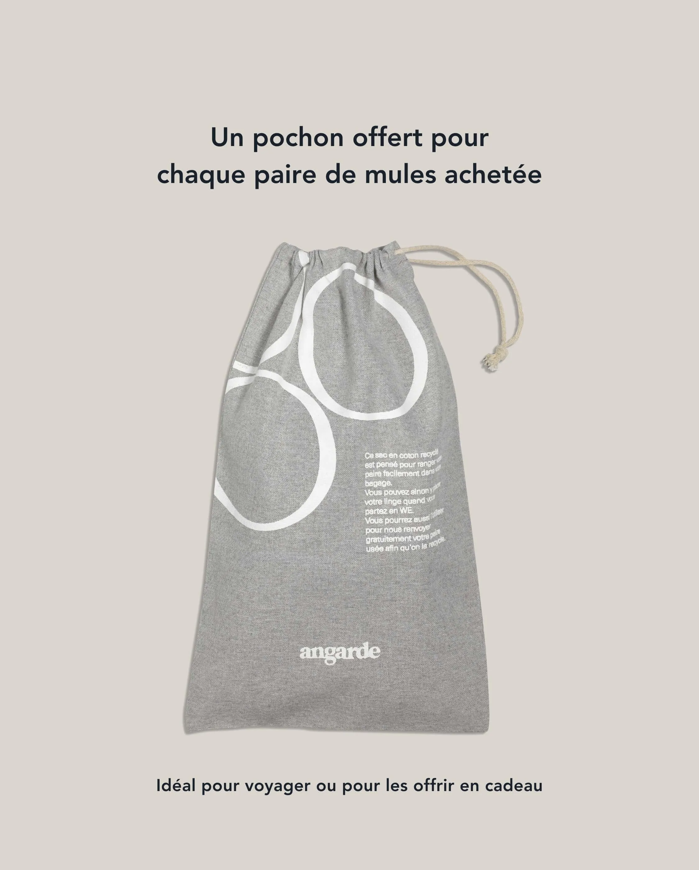 Mule homme laine, marine océan