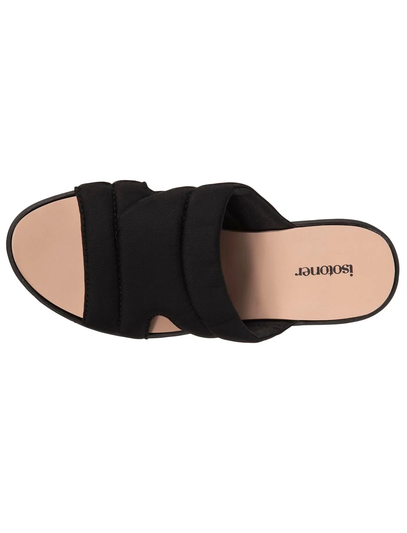 Mules claquettes Femme bandeau noir