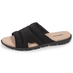 Mules claquettes Femme bandeau noir