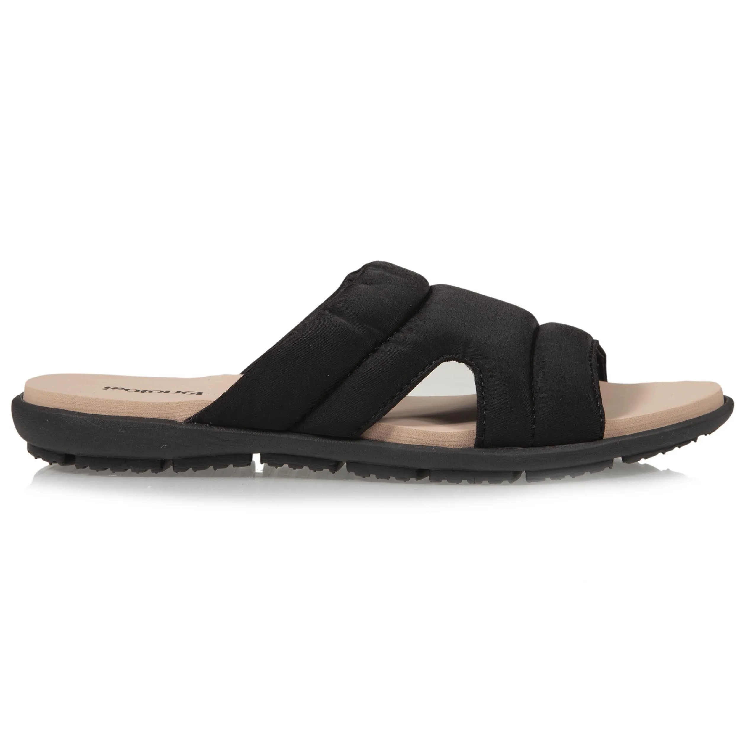 Mules claquettes Femme bandeau noir