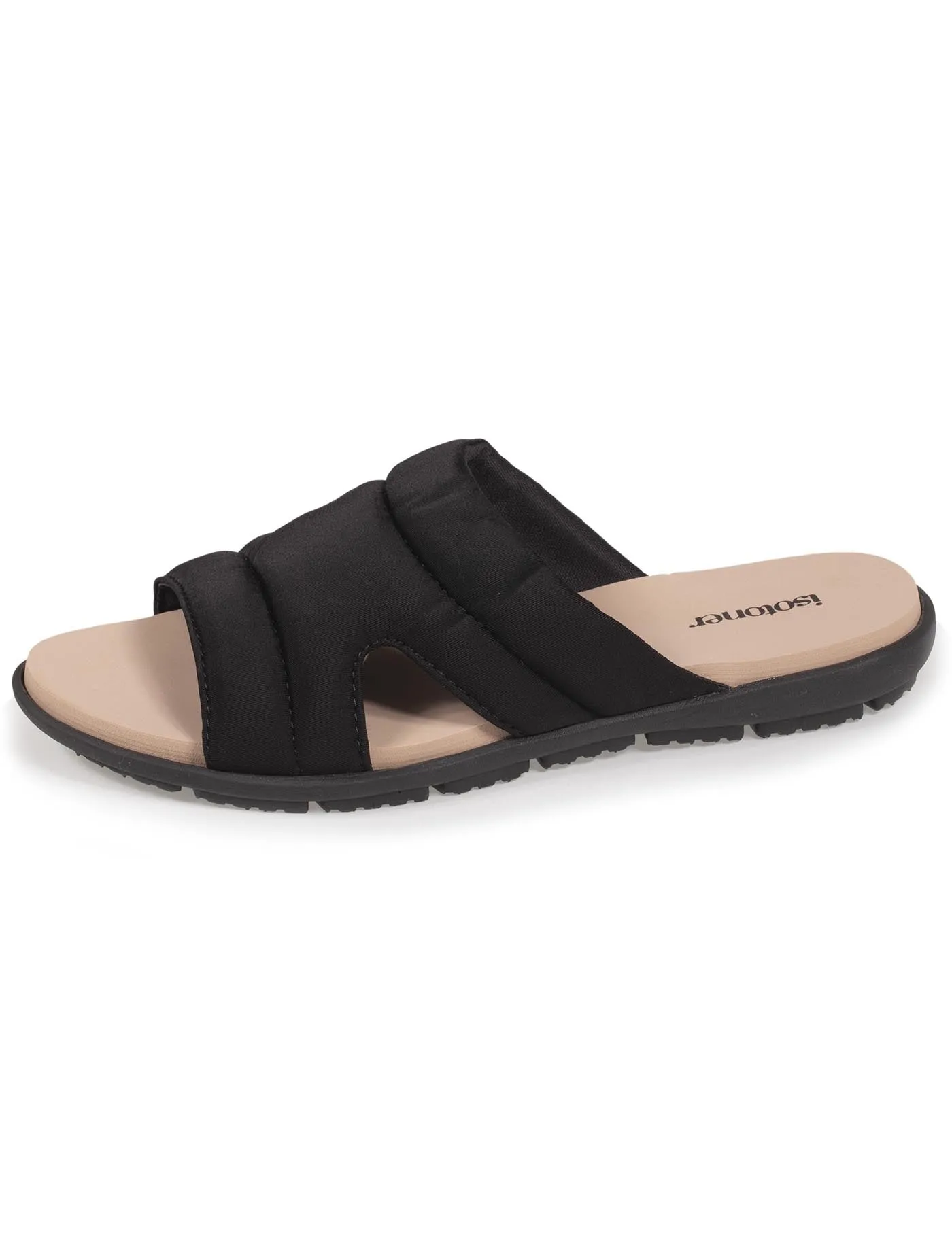 Mules claquettes Femme bandeau noir