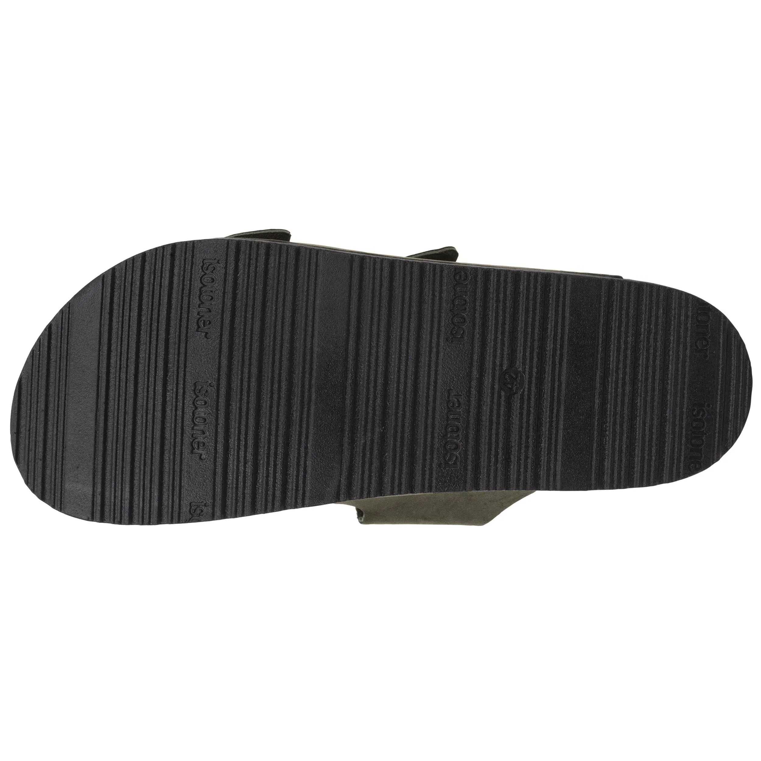 Mules sandales Homme double bride Kaki
