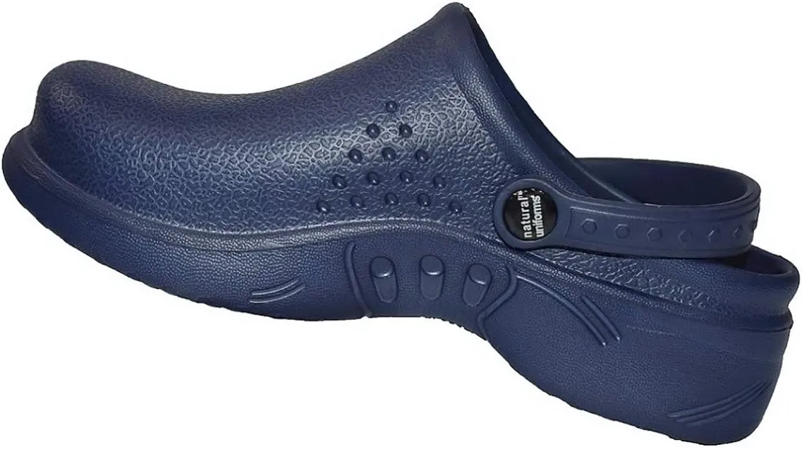Natural Uniforms Ultralite Women's Clogs with Strap, Nursing Medical Work Mule
