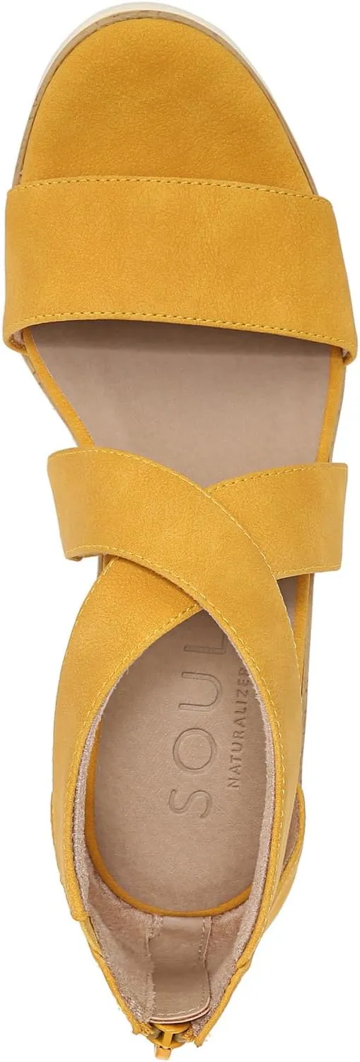 Naturalizer Soul Women's Goodtimes Crisscross Strappy Wedge Sandal