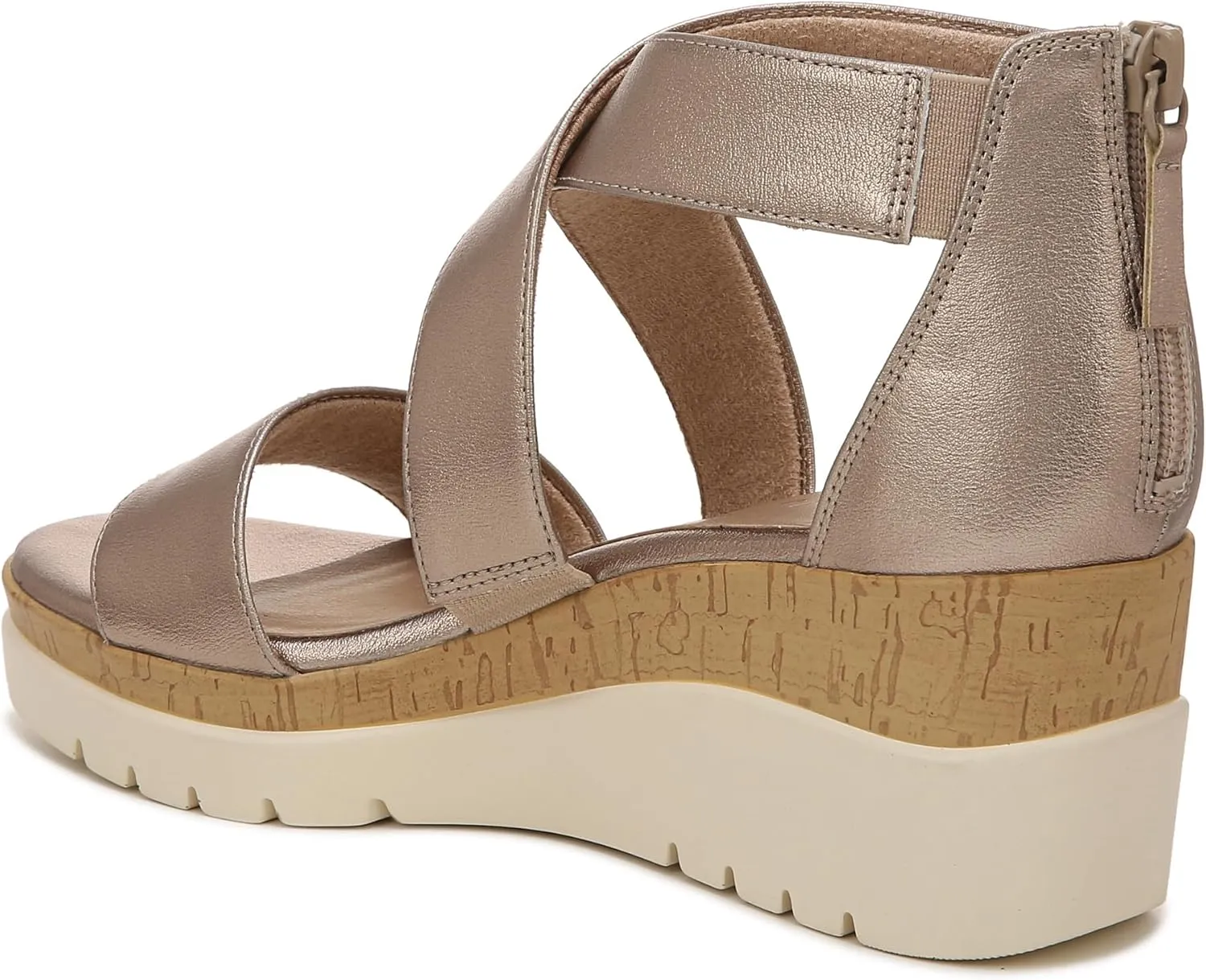 Naturalizer Soul Women's Goodtimes Crisscross Strappy Wedge Sandal