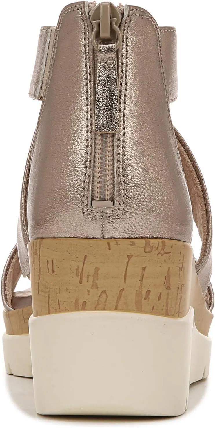 Naturalizer Soul Women's Goodtimes Crisscross Strappy Wedge Sandal